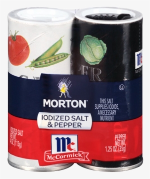 Morton, Iodized Salt & Pepper Shaker Duo Pack,