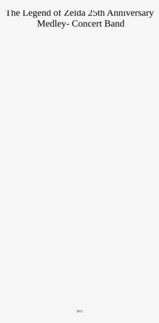 The Legend Of Zelda 25th Anniversary Medley- Concert - Slope