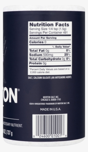Morton Table Salt, All Purpose Non Iodized Salt For