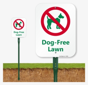 Dog Free Lawn Sign - Dont Pick Flowers Signage