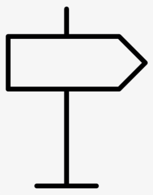 Rightwards Pole Sign Vector - Palo Con Flechas Png