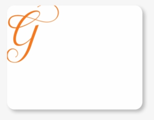 Personal Custom Stationery Note Card Rounded Silhouette