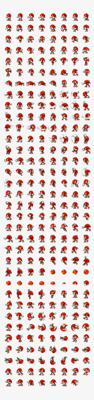 Knuckles - Knuckles Sprite Sheet Sonic Battle