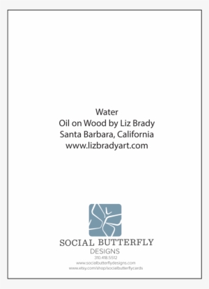 Reflective Water Notecard Set By Liz Brady