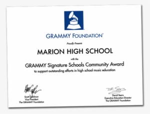 The Grammy Foundation Facilitates Grants, In Cooperation - Grammy Foundation