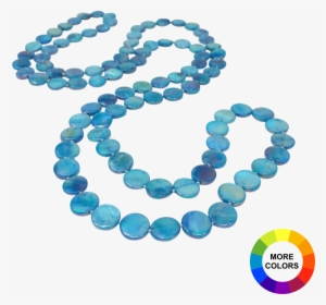 Oyster Bay Collection Lagoon Blue Double Strand Mother-of-pearl