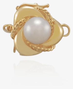 Pearl Clasp For Single Strand With Cultured Pearl And - Pearl