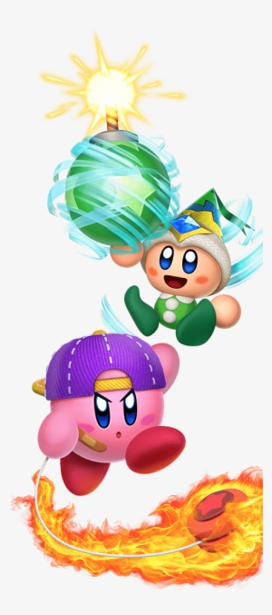 Kirby Star Allies Play Modes - Leaf Kirby