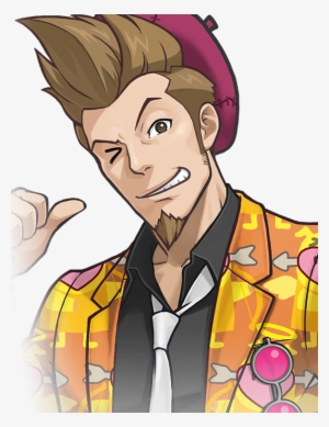 Ace Attorney Clipart Png - Cartoon
