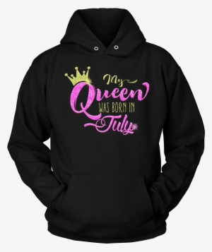 My Queen Was Born In July Gold Crown Glittery Birthday - My Queen Was Born In July