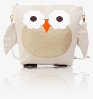 Glitter Gold Owl "bella" Convertible Crossbody Backpack