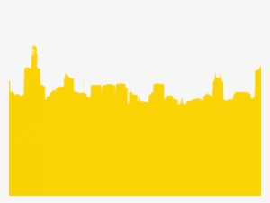 Cityscape Clipart Miami Skyline - Black And Yellow Skyline