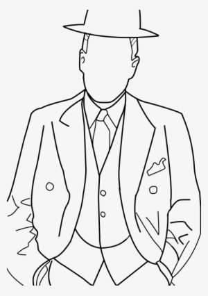 Man In Suit Drawing At Getdrawings - Art