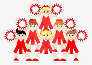 Cheerleader Clipart Cheerleading Pyramid