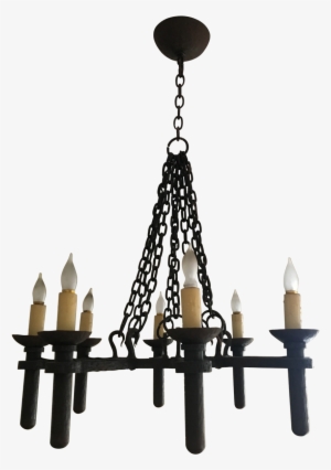 Traditional Iron Eight-arm Chandelier - Chandelier