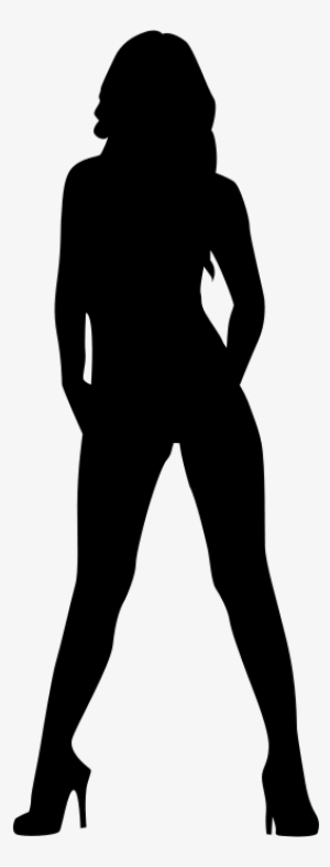 How To Set Use Silhouette Svg Vector - Silhouette Of Woman In Heels