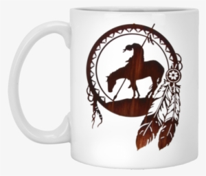 Warrior Dreamcatcher Native American Designs Mug - Native American Warriors Shield