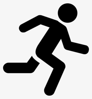 Running Man Svg Png Icon Free Download - Running Black And White