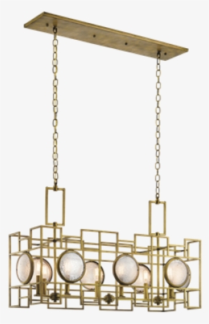 Vance 8 Light Linear Chandelier In Nbr - Vance 8 Light Linear Chandelier