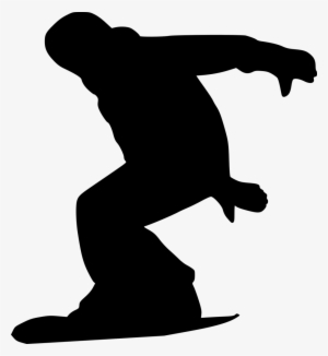 7 Snowboarder Silhouette - Portable Network Graphics