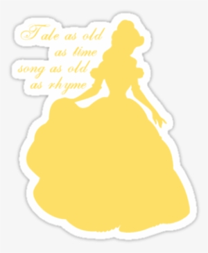 Disney Princess Silhouette Belle - Beauty And The Beast