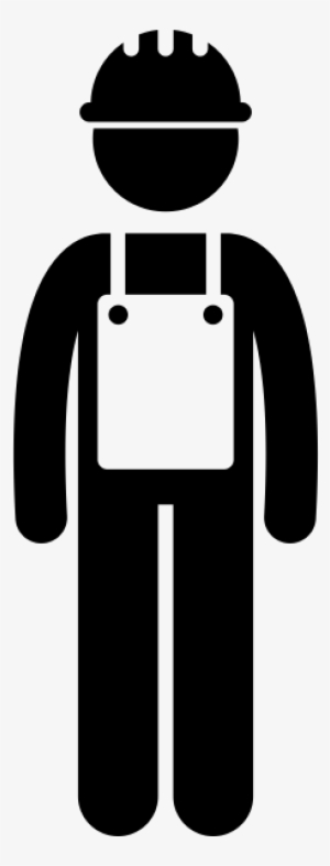 Construction Worker Rubber Stamp - Baño De Hombres Icono