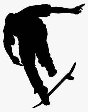 Skateboard Silhouette Png Download - Transparent Skateboard Clipart Skateboard Silhouette