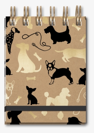 Dog Silhouettes Spiral Note Pad - Dog