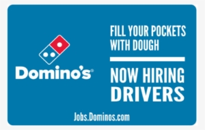 "now Hiring Drivers" Yard Sign - Domino's Pizza