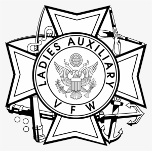 Vfw Logo Black And White - Vfw Ladies Auxiliary Logo