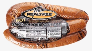 Team Realtree Hot Smoked Pork Sausage - Team Realtree Sausage