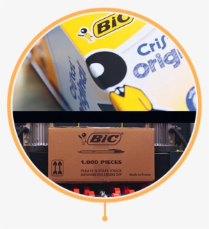 Box Of 1000 Bic Pens - C/50 Boligrafo Bic Cristal Rojo