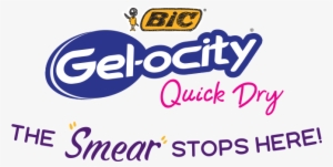 Bic® Gel-ocity® Quick Dry Retractable Gel Pen - Bic Round Stic Ballpoint Pen, Fine, Blue Ink, Dozen