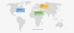 Global Map Of Bic's Worldwide Sales - World Map