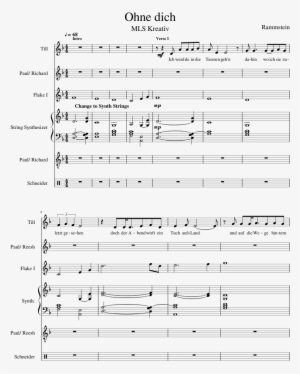 Ohne Dich Sheet Music Composed By Rammstein 1 Of 11 - Rammstein Ohne Dich Piano Notes