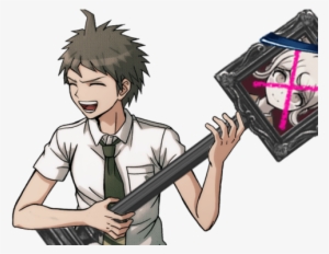 Killing Harmony Human Hair Color Cartoon Male Black - Hajime Hinata Happy Sprite