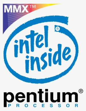 Intel Pentium Mmx Processor Logo - Mmx Intel Inside Pentium Processor