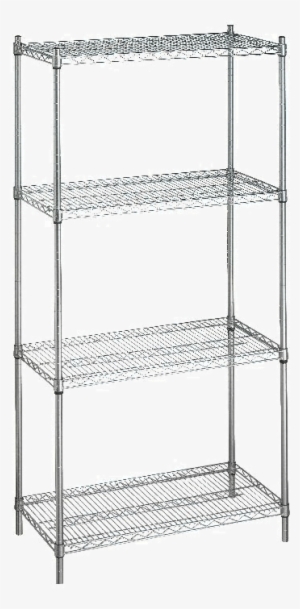R&b Wire - R&b Wire Products Shelving Unit 24x36x72 (w/o Casters),