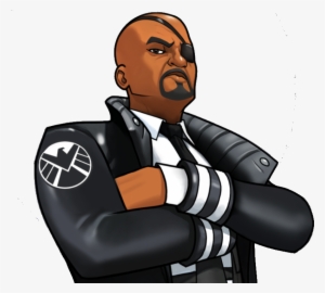 Nicholas Fury From Marvel Avengers Academy 002 - Earth