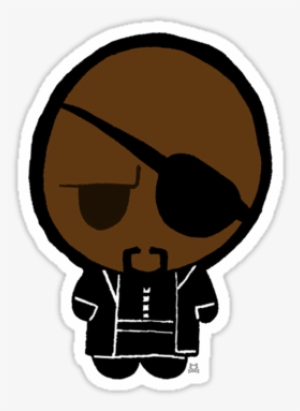 Nick Fury Chibi Chibi Nick Fury - Sticker