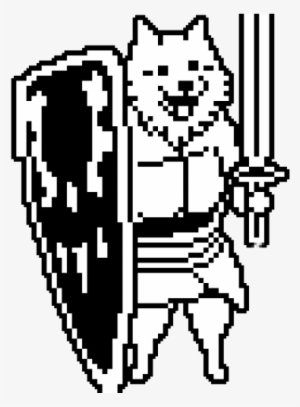 Reference Image - - Undertale Lesser Dog Sprite