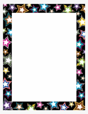 Fancy Stars Computer Paper - Technology Clipart Frames Png