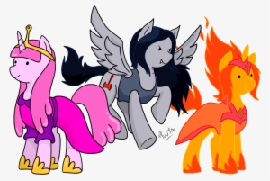 Adventure Time, Flame Princess, Marceline, Ponified, - Marceline My Little Pony