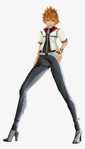 Looking Good Roxas Png Roxas Bleeding - Ezcosplay Kingdom Hearts Ii Roxas Black Cosplay Shoes