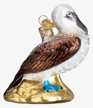 Old World Christmas Blue Footed Booby Glass Blown Ornament