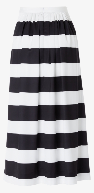 Piq Skirt Chiara Blackwhitestripes B - Miniskirt