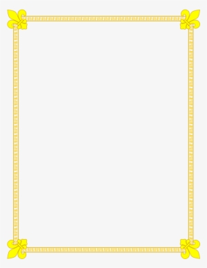 Fleur De Lis Gold And Yellow Border