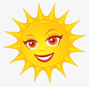 Солнце С Лицом - Sunshine Clipart