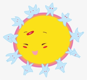 By Yenty Jap Fake Tattoo, Cute Sun - Circle