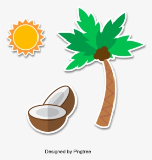 Delicious Coconut Creative Material Design, Coconut, - Coconut
